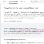 Add to Google Calendar Link Generator Add to Google Calendar Link Generator