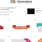 CSS-only Ribbon Generator CSS-only Ribbon Generator